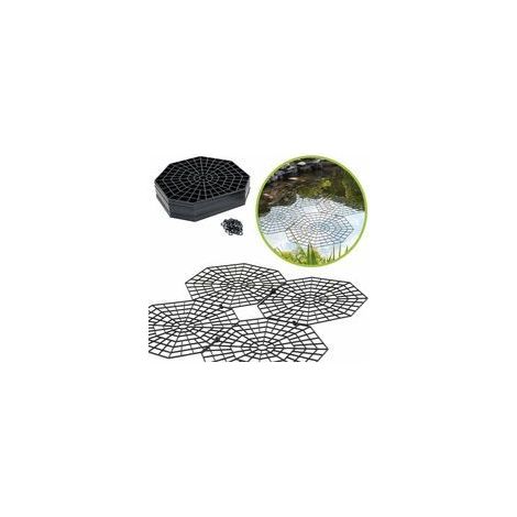 Grilles de protection pour étang – Lot de 20 grilles hexagonales en plastique – Dimensions 26,5 x 31,5 x 0,2 cm – Protection contre oiseaux et prédateurs (1/5)