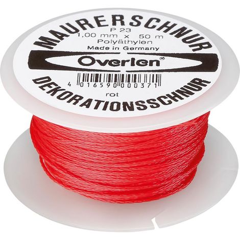 Maurerschnur Polyethylen 50 m rot 15 kg