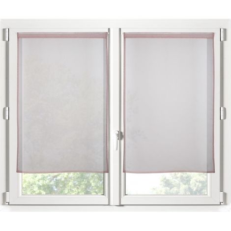 Paire de Rideaux Voile 60 x 160 cm Brise bise roselin