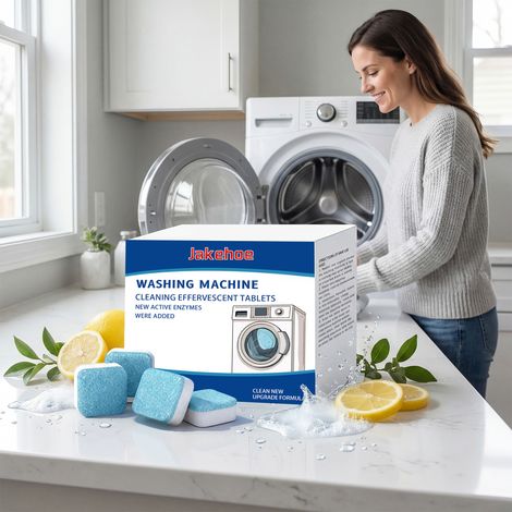 Washing Machine Cleaner Sheets - Gently Cleans Washing Machines, Removes Dirt and Leaves a Scent. 12 PIECES (1/5)