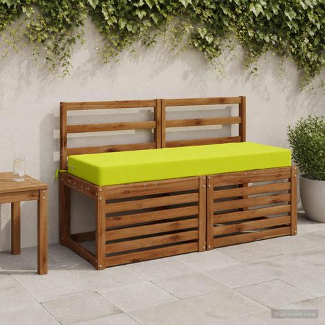 vidaXL Back Cushion SOEST 100% Polyester Bright Green 120 x 40 x 10 cm (1/5)