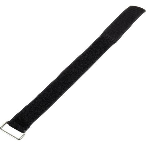 Basetech 98001c379 Bande auto-agrippante avec boucle partie velours et partie agrippante (L x l) 600 mm x 30 mm noir 1 pc(s) Y807941 (1/3)