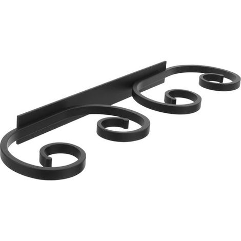 Botellero invertido perforado, soporte para copas de vino, botellero para debajo del armario, botellero de bar, botellero de metal, 38,4 × 9,5 cm (1/5)