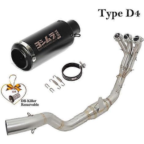 Sistema De Escape Completo Para Motocicleta, Silenciador De Tubo De Enlace Delantero Modificado, Db Killer, Para Yamaha Tracer9 Tracer 9 Gt 2021 2022( Type D4) (1/5)