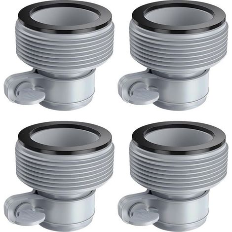 Lot de 4 adaptateurs B pour tuyaux de piscine, kit de conversion pour tuyaux de pompe de filtration (1/5)