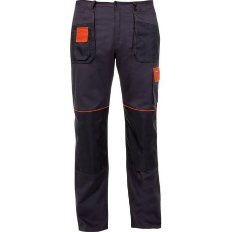 Pantalones grafito-naranja, 190 g/m², "M (50)", CE, lahti (1/3)