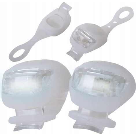 Éclairage Vélo Silicone 2 Blanc (240) GABA (1/5)