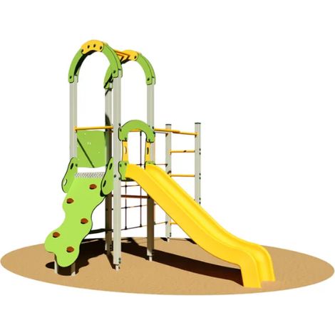 Villaggio Pongo 940M RA Giochipark rampa appigli torretta scivolo H150cm EN 1176