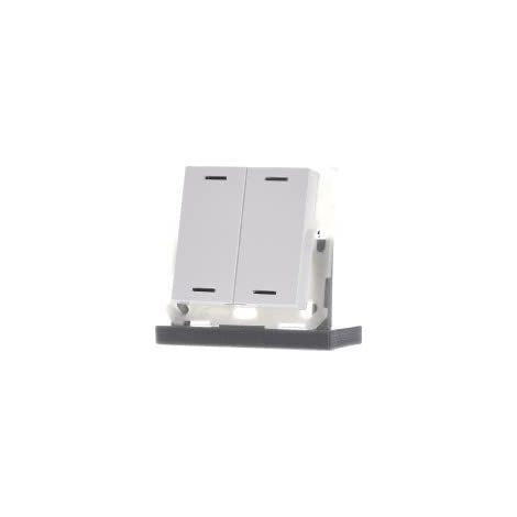 KNX BUTTON LIGHT 55 2-FOLD, RGBW, BLANC PUR BRILLANT, BE-TAL5502.01 MDT