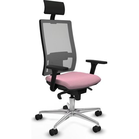 Piqueras et Crespo 3D086N1 Chaise de bureau rose confortable (1/3)