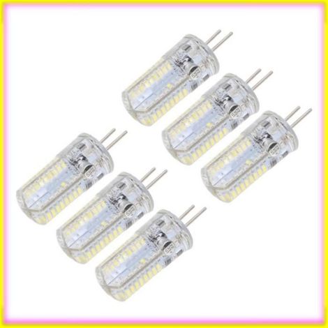 Lot de 6 ampoules LED GY6.35 5 W AC 12 V chaud 2700 à 3000 K 6000 à 6500 K 500 lm 72 deco intelligente froid (1/5)