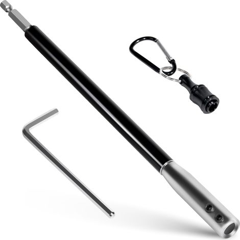 Extension de foret de 22,9 cm avec manchon rotatif librement, forge monobloc en acier 40CR, aidant la perceuse à travailler dans des espaces confinés (1/5)