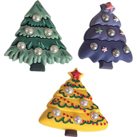 Fridge Maignets, décoration de réfrigérateur magnétique de Noël  pour la des Vacances, Accessoire de Cuisine Festive avec Conception d'arbres créatifs, décor de réfrigérateur pour Le Bureau (1/5)