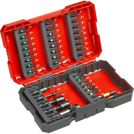 kwb Bit-Box für Impact-/ Schlagschrauber 37-teilig Bitset mit Bithalter und schlagfesten Steckschlüsseln, E C 44626 Schäfte (1/5)