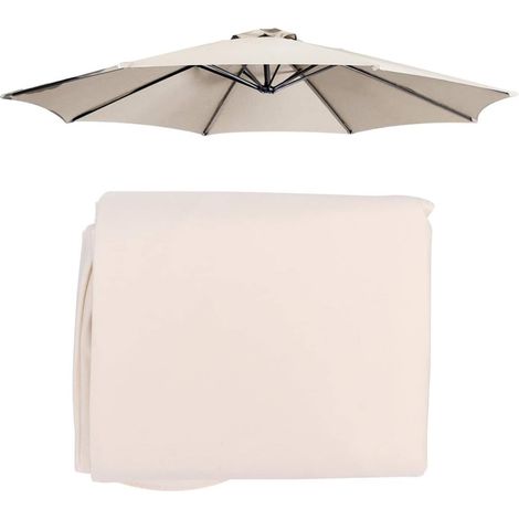 Toile Auvent De Remplacement pour Parasol 3 M 8, Housse De Rechange Imperméable Et Durable pour Jardin, Terrasse, Arrière-Cour, Piscine (auvent Uniquement) (Color : White) (1/5)