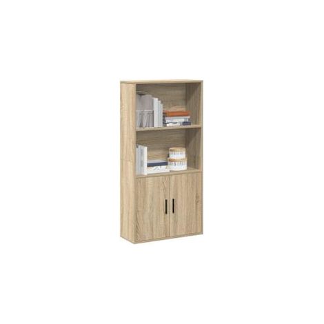 Bibliothèque chêne sonoma 60x24x120 bois d'ingénierie (1/5)