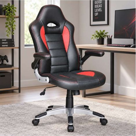 Poltrona Direzionale Gamer - Rosso e Nero - Ergonomica 70x50x110 cm (1/3)