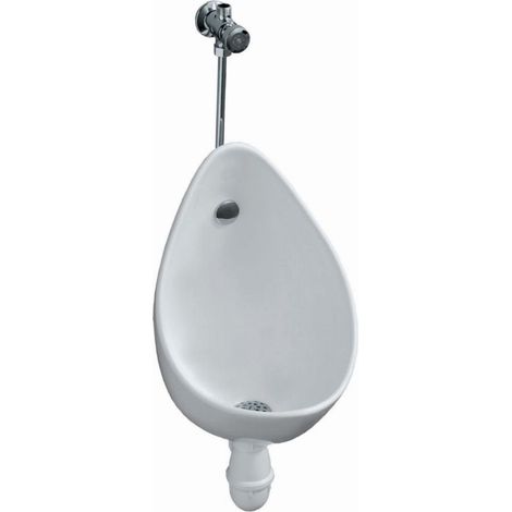 Geberit – Pack urinoir AUBAGNE 2 – Prêt à poser – Alimentation apparente – Siphon réglable à culot démontable – Bonde inox