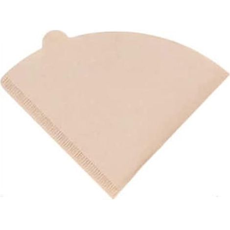Lot de 100 filtres à café en papier non blanchi pour cafetière V01 Marron naturel (1/5)