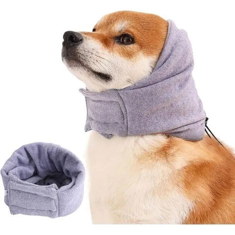 13.8"-18.9"Cache-oreilles pour chien, protection contre le bruit et l'anxiété, bonnet d'hiver chaud et couvre-chef pour le bain (1/5)