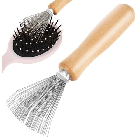 Outil de nettoyage de brosse à cheveux et peigne, mini instrument pour enlever la poussière, les cheveux, la saleté et les peluches (1/5)