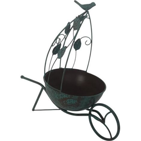Garden Planter - Metal - L19 x W34 x H36 cm - Green
