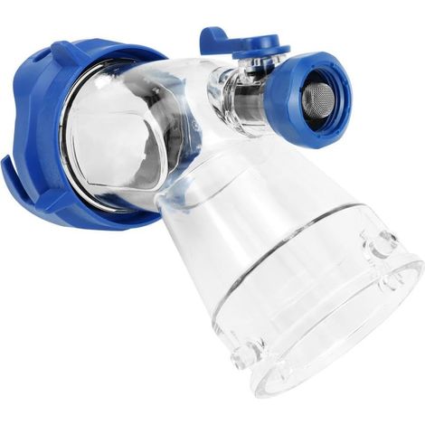 Adaptateur de rinçage de réservoir, raccordement des eaux usées pour une utilisation extérieure, accessoire multifonctionnel, léger, transparent, installation facile (1/5)