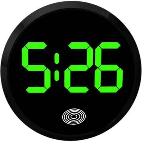 Horloge Numérique De Tableau De Bord - 1 Pièce - ABS - Affichage Date Et Heure - Pour Véhicule Et Aération - Noir