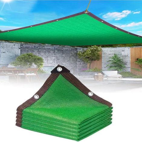 2x3m Voile d'Ombrage Rectangulaire avec Œillets - Protection Solaire Extérieur Pergola Poulailler (1/5)