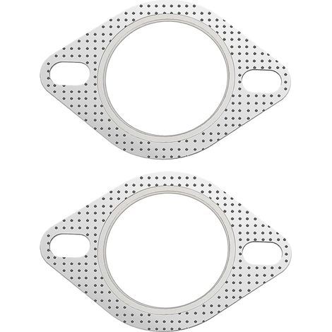 Lot de 2 joint d'échappement de Voiture,Joint de Bride D’échappement, joint de Bride de Tuyau d'échappement,Joint De Bride De Collecteur D'échappement (2in Inner Diameter,51-53mm/90mm) (1/4)