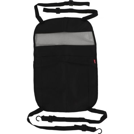 Organisateur de siège auto en maille - Tissu Oxford noir, 59 x 39 cm (1/5)