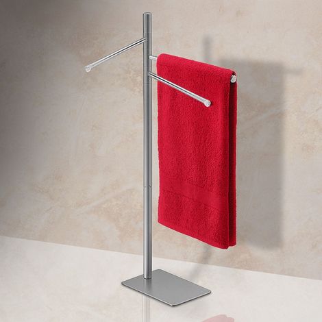 Porte serviettes a 3 barres en acier inoxydable autoportant 210736257