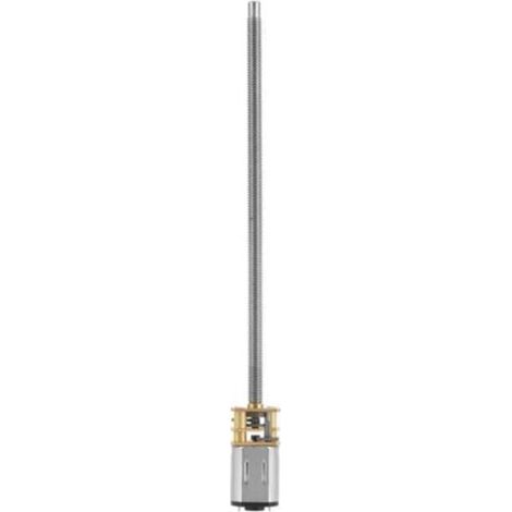 Moteur de réduction de bote de vitesses DC 6/12 V N20 avec arbre de sortie long M4 x 100 mm (12 V 600 tr/min) (1/4)