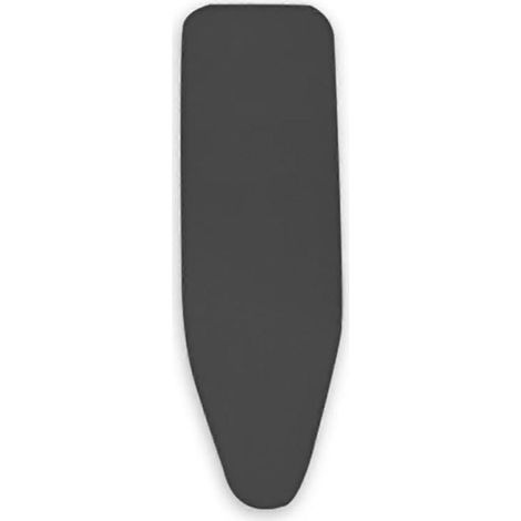 Housse de table à repasser résistante à la chaleur, en coton, avec bords élastiques antidérapants, compatible avec les tables à repasser standard de 91 à 132 cm, certifiée OEKO-TEX, noire. (1/5)