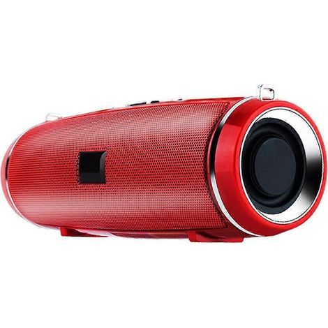 Enceinte Bluetooth 4.0 d'extérieur avec basses 3D rouge (1/5)