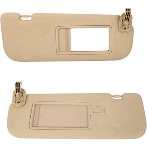 Pare-soleil gris beige avec miroir de maquillage 852103X000TX 852203X000TX pour Hyundai Elantra MD 2011 - 2015 (1/5)
