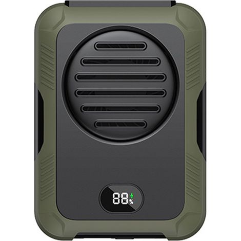 1 Ventilateur de cou, portable, pliable, batterie 2000 mAh, USB, 3 vitesses, extérieur, camping (1/5)