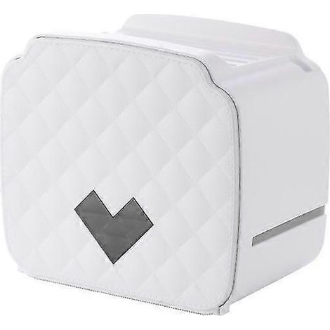 Porte-papier toilette mural, distributeur de papier toilette étanche et anti-poussière avec porte-rouleau - salle de bain/toilettes (blanc) (1/5)