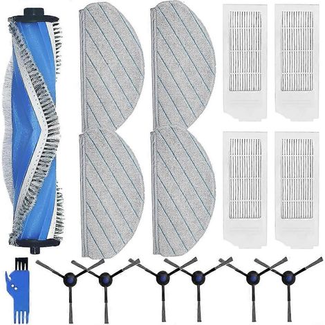 Filtre pour aspirateur brosse pour aspirateur Filtre de brosse pour aspirateur filtre de Ecovacs Deebot N20 /N20 Plus Pro Robot Aspirateur Main Side Brosse HEPA Filtre Serpillière Cloth (1/5)