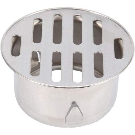 BUNTHAUS (75 Bouche Plate)Siphon de Sol en Acier Inoxydable, Couvercle de Grille Rond Anti Blocage Rond, Crépines de Vidange de Balcon pour Salle de Bain, Cuisine, Salle de Bain (1/5)