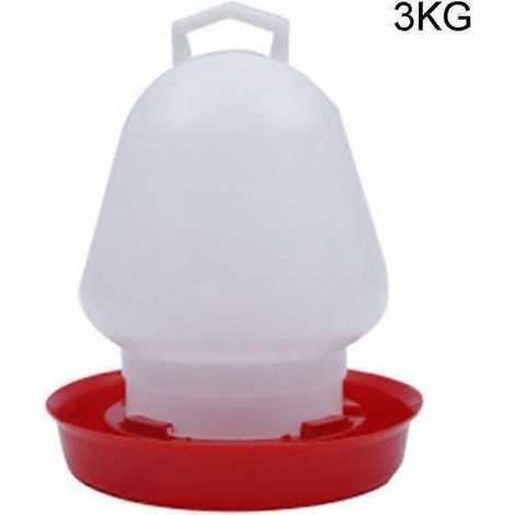 Abreuvoir suspendu en plastique pour poussins et volailles, facile à nettoyer, 3 kg. (1/5)