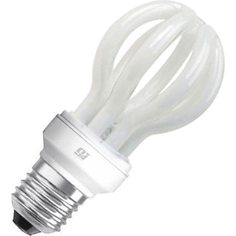 ORION91 Pack x 6 unidades Bombilla CFL FLOR 11W E27 MICRO -T2 10000H 2700K Orion91 Simply - SpazioLuzio
