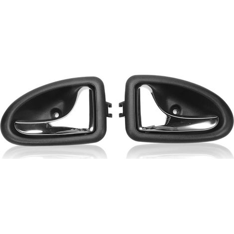 Door handle for Clio 2, interior door handle cover, interior trim, door handle for Renault Clio 3, Trafic 2, Megane, Scenic 8200915599 8200915598 (1 pair) (1/4)