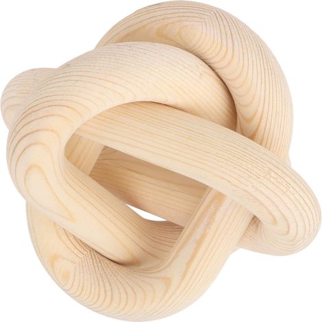 Dekorative Holzkette mit 3 Gliedern, ideal für Zuhause, Wohnzimmer oder Café. Naturholzfarbe. (1/5)