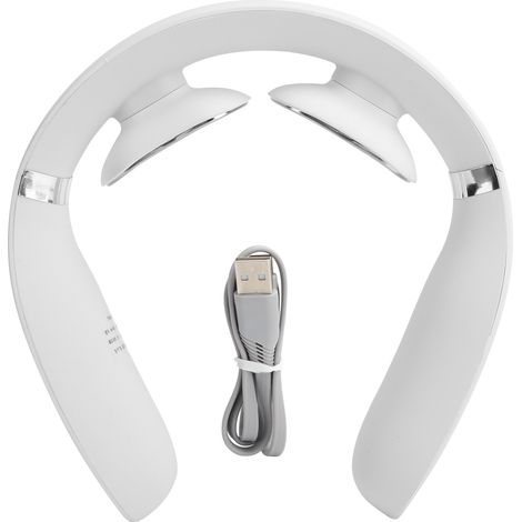 Masseur De Cou - Chauffage 42 ℃ - 5 Modes Massage - 16 Niveaux Intensité - USB Rechargeable - Pour Bureau Maison Voyage - 1 Pièce (1/5)
