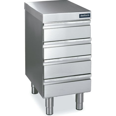 Meuble Neutre Inox 3 Tiroirs - Gamme 700 - Distform