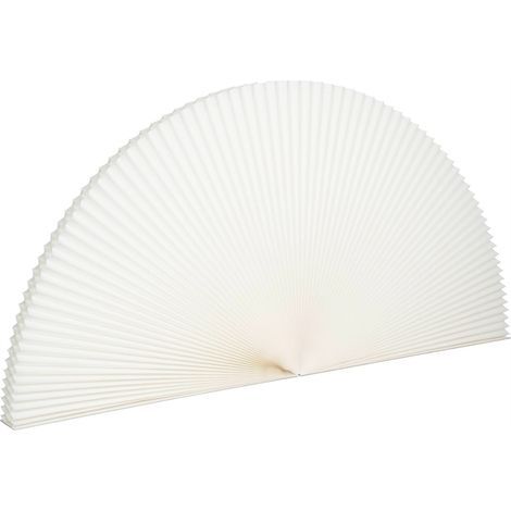 Cloison pliable en papier blanc cassé - blanc cassé (1/4)