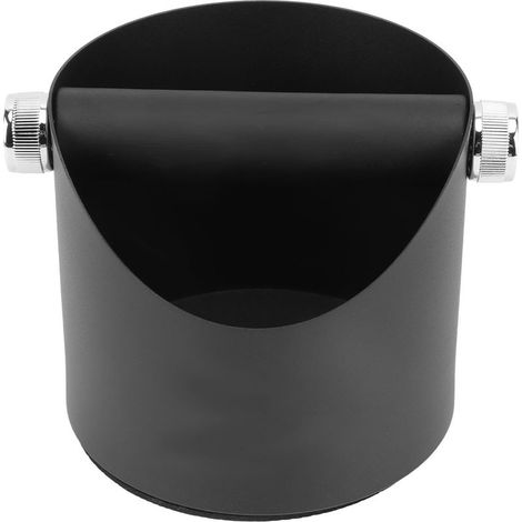 Petit seau antidérapant pour le marc de café, à usage domestique. Seau noir pour recycler le marc de café et les résidus de café. (1/5)