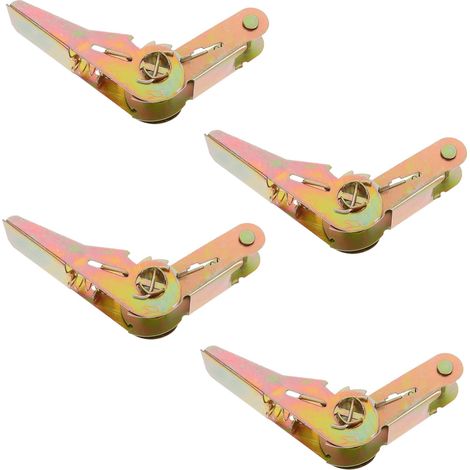 Boucles à Cliquet De Rechange Robustes 0,8 Mm Certifié à Tension Précise, Fixation Polyvalente Pour Équipement Plein Air, Lot De 4 Pièces Compact, Usage Transport Sécurisé Et Camping (1/5)