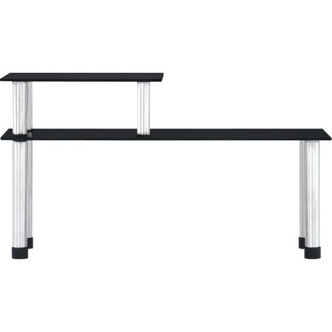 Maison Exclusive - Mensola da Cucina Nera 45x16x26 cm in Vetro Temperato